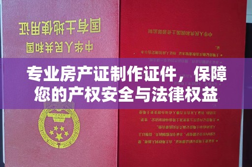 樟树专业房产证制作证件，保障您的产权安全与法律权益
